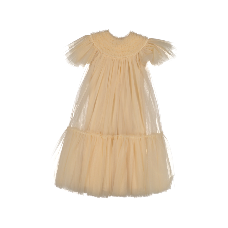 Carla Dress Long-Cream