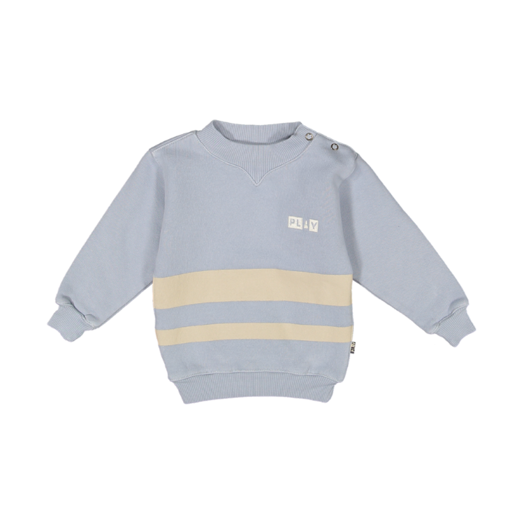 TERRIBLE TWOS SWEATER-SKY STRIPE