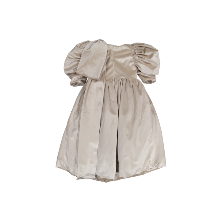 AW23-41-DIANA MAXI DRESS-Ivory Velvet