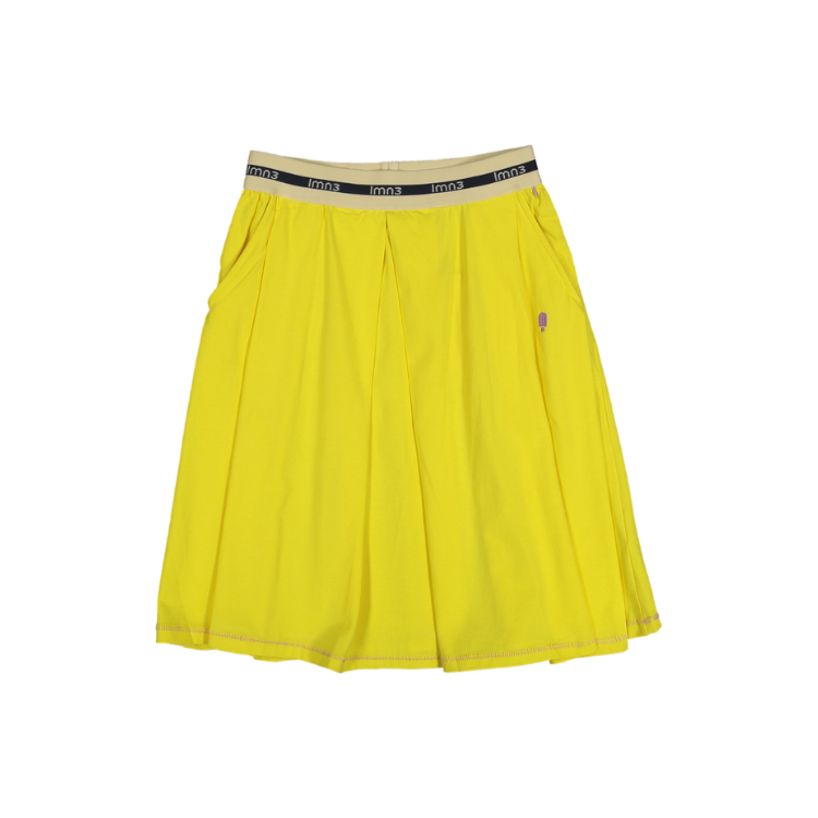 3LS25_3041-ORIGAMI SKIRT-Buttercup Yellow