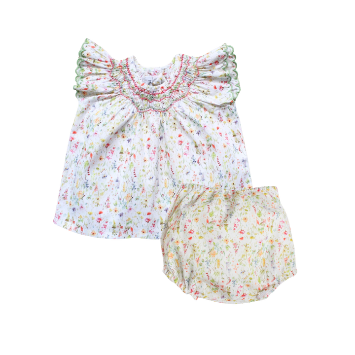 BABY BLOUSE PALOMA/BLOOMER SET-Meadow Flowers