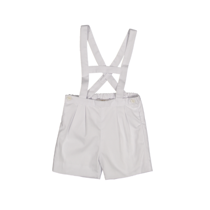 34313-TPQ02 SHORTS,DUNGAREES,TROUSERS - WHITE COTTON PIQUE