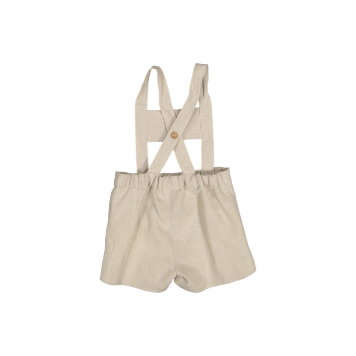 Mod.9.1 BEIGE anchor motif SHORTS with straps