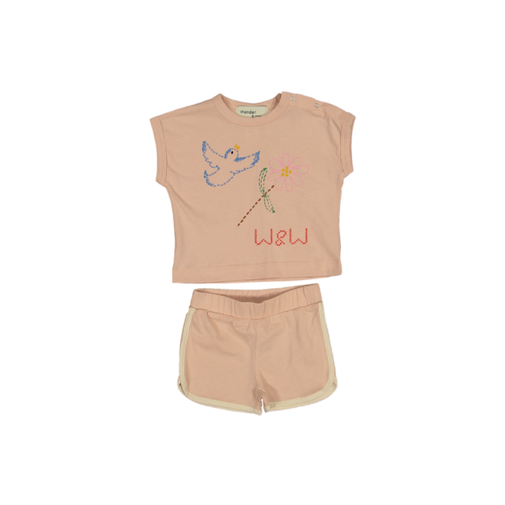 D24112-BABY TANK SET-peach embroidered