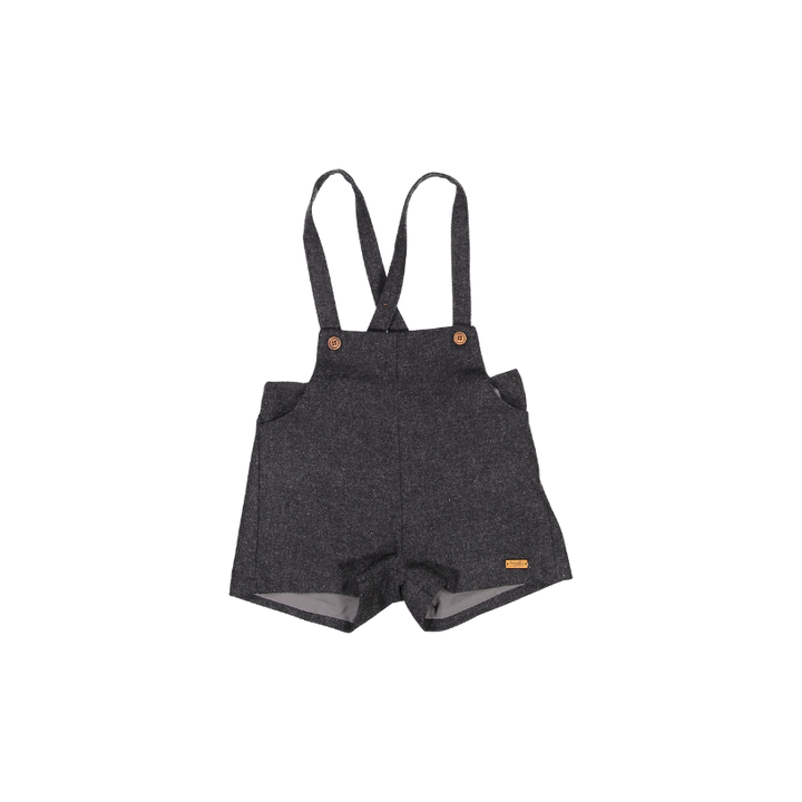 7.4-DARK GREY WOOLEN ROMPER SUIT W/POCKETS