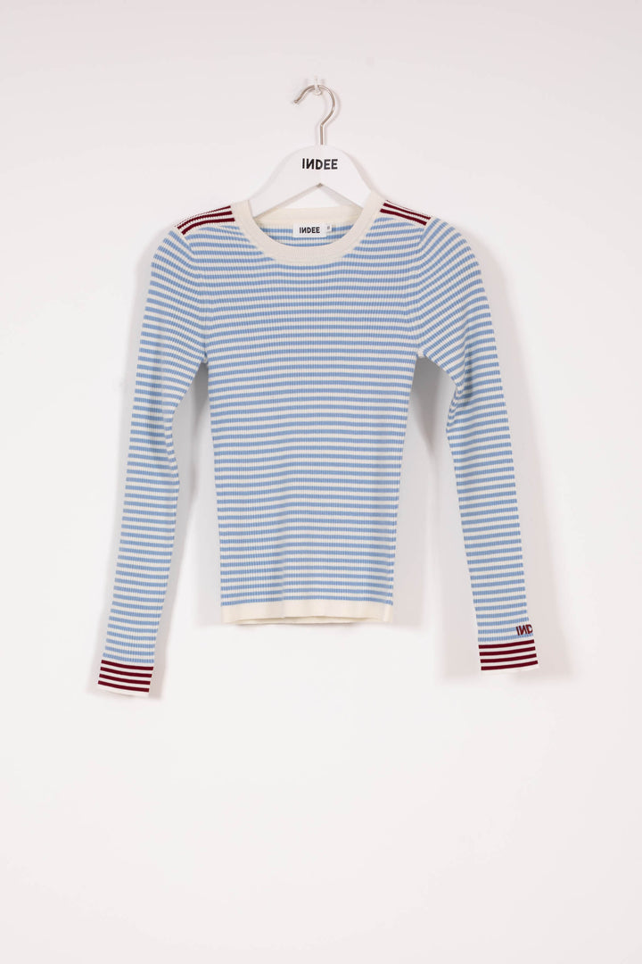 KNIT SWEATER VESUVIO-BLUE