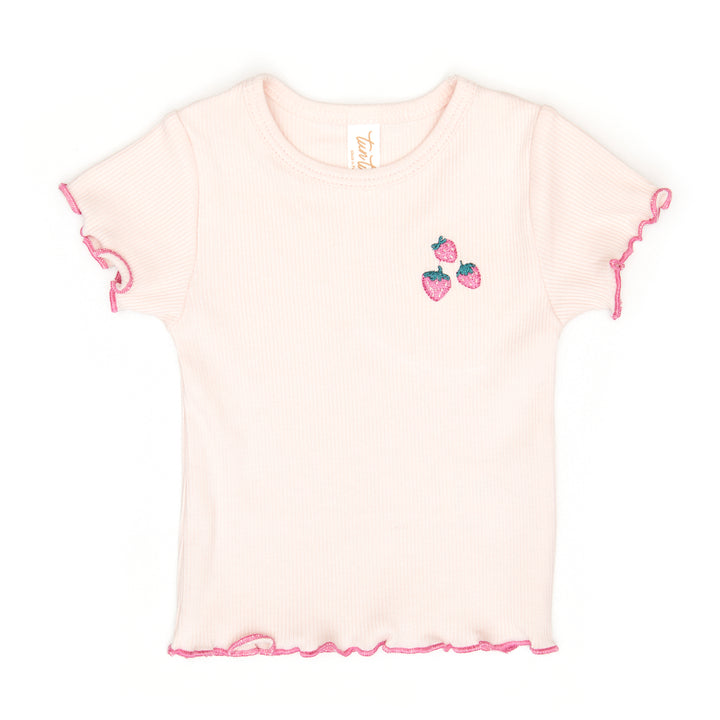 VR006/009 LARA TOP/RUFFLE BLOOMER SET-Light Pink