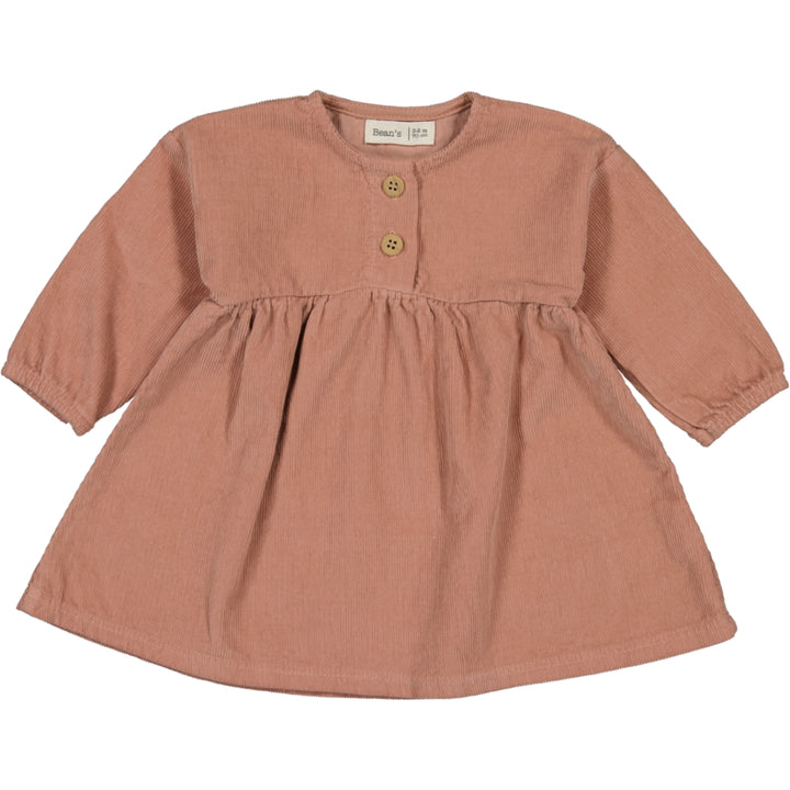 W53418-CORDUROY DRESS-Old Pink