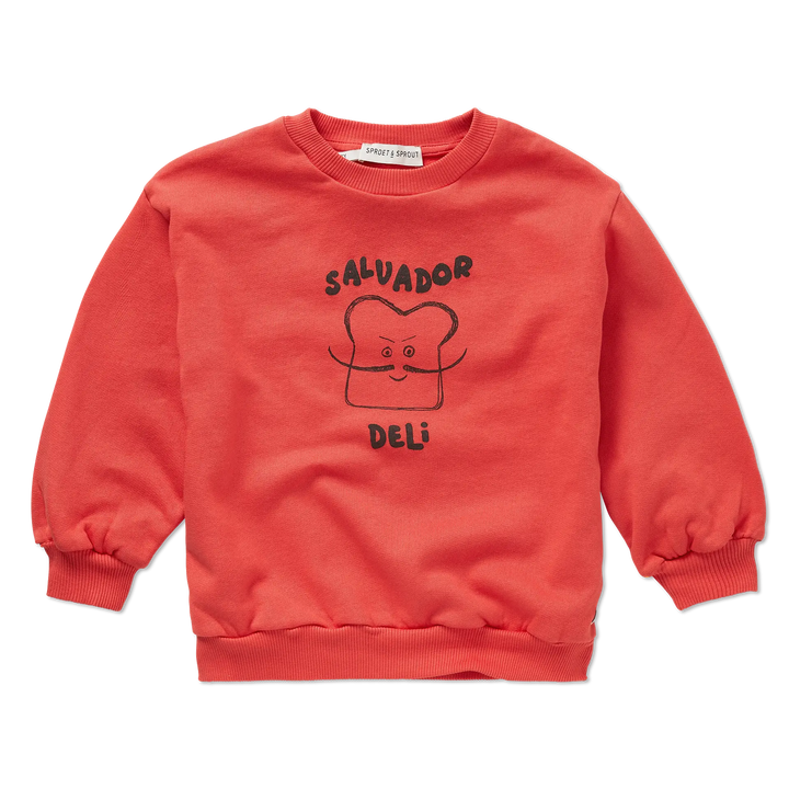 2416 SWEATSHIRT SALVADOR DELI - VIVID RED