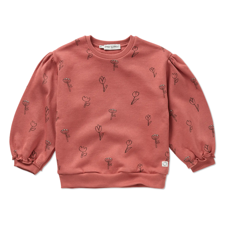 2440 SWEATSHIRT TULLIPS PRINT - PALETTE