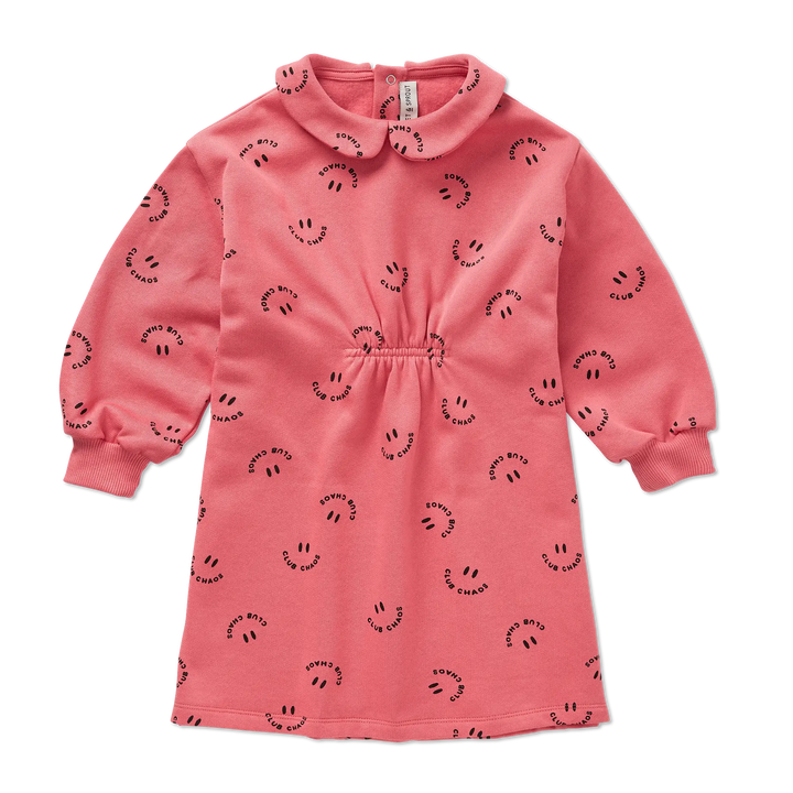 2491 DRESS COLLAR CLUB CHAOS PRINT - BLOOM