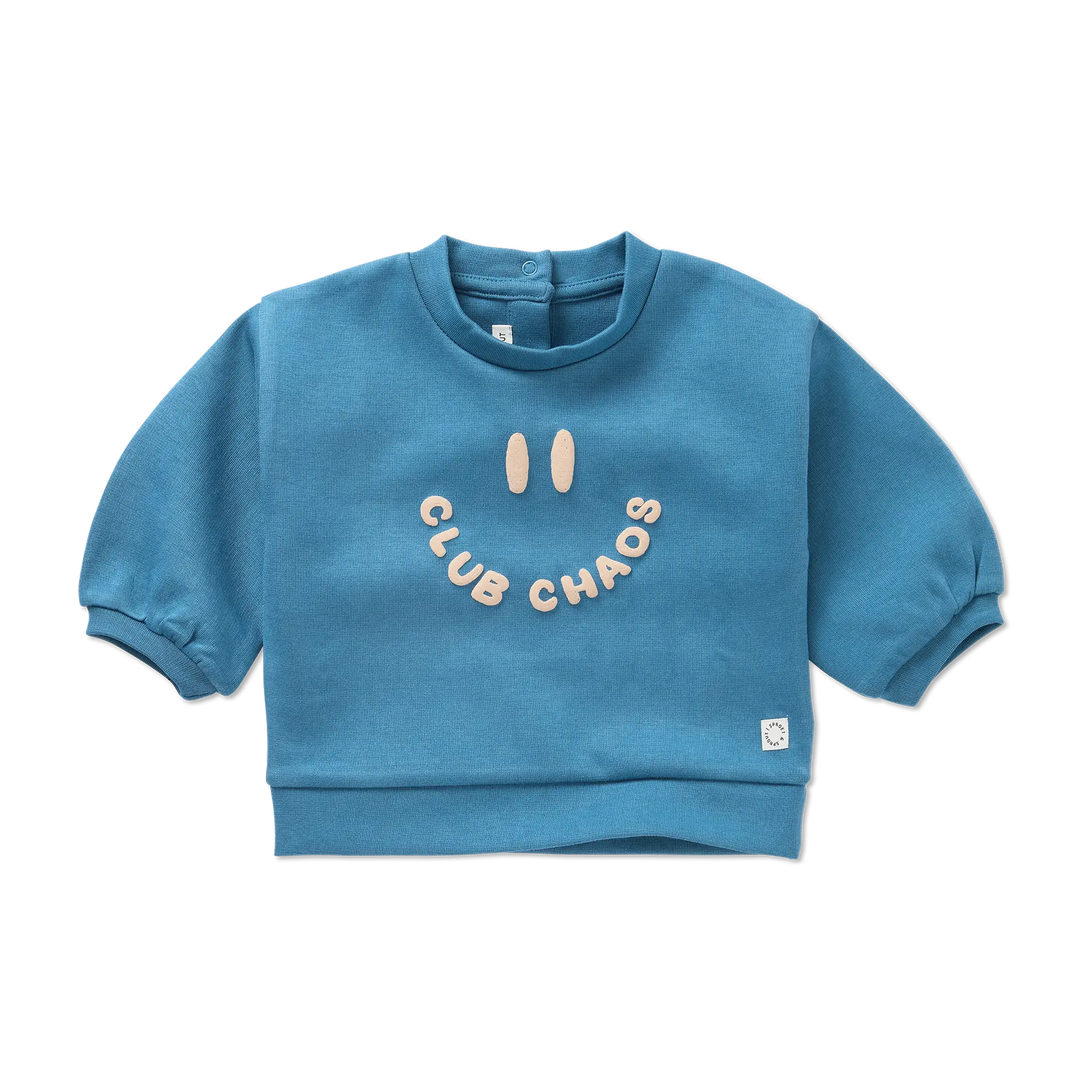 2601 BABY SWEATSHIRT CLUB CHAOS - CHALKBOARD BLUE