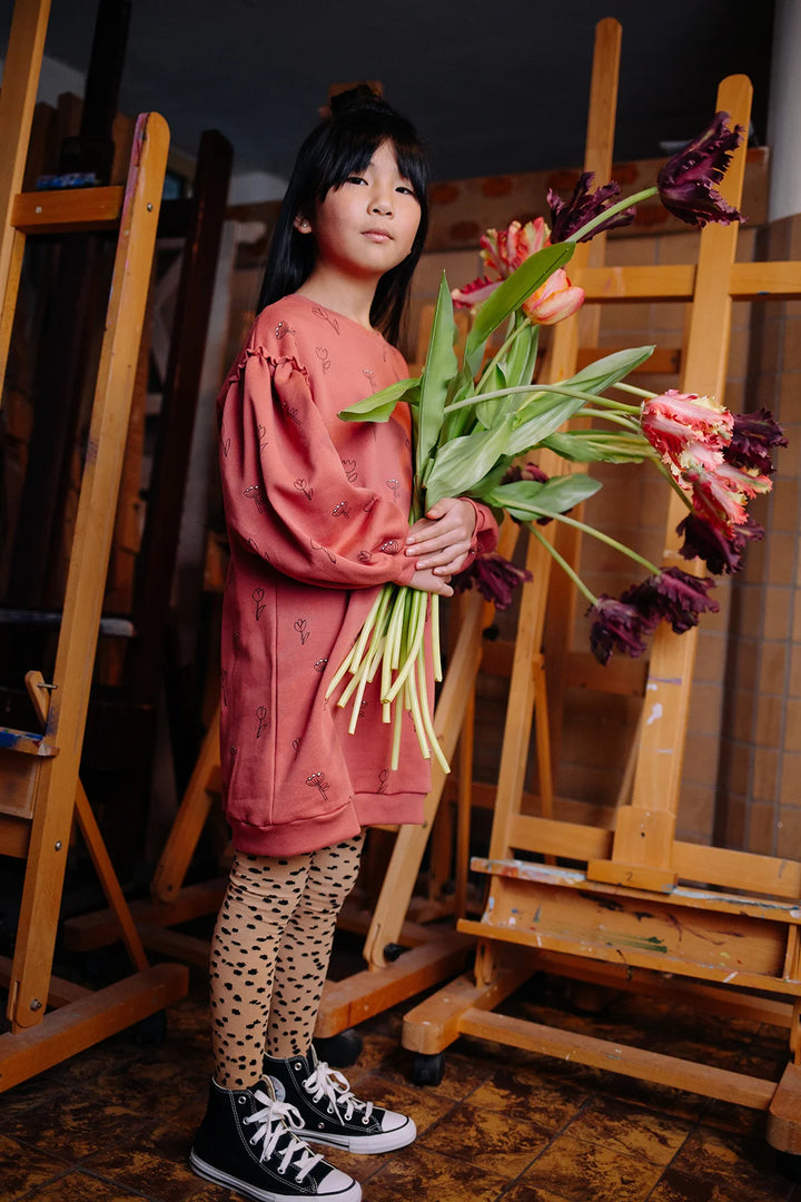 2489 LOOSE DRESS TULLIPS PRINT - PALETTE
