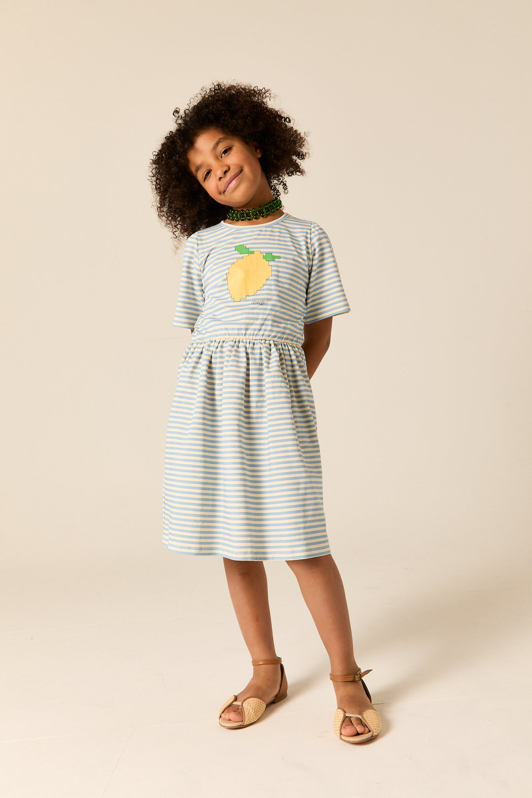 E26115L LOWRI DRESS - SKY STRIPE