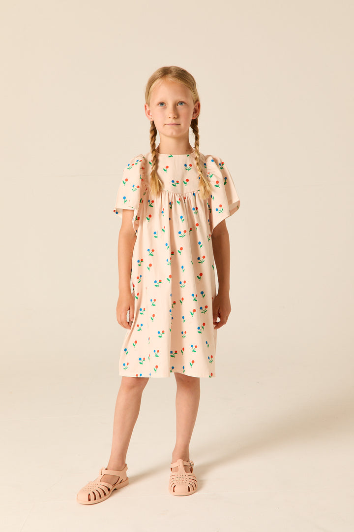 A26103L BRYONY DRESS - PINK CREAM DITSY