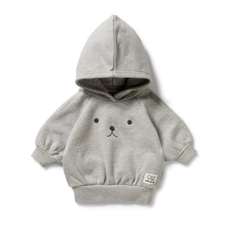 Charcoal Organic Terry Hooded Sweat