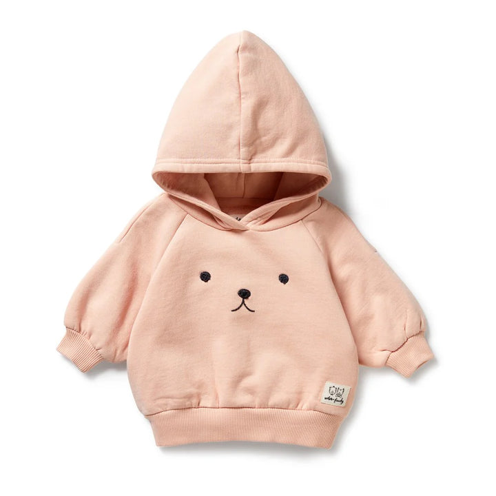Blush Pink Organic Terry Hooded Sweat