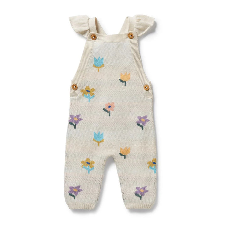 Flower Pop Organic Knitted Jacquard Overall