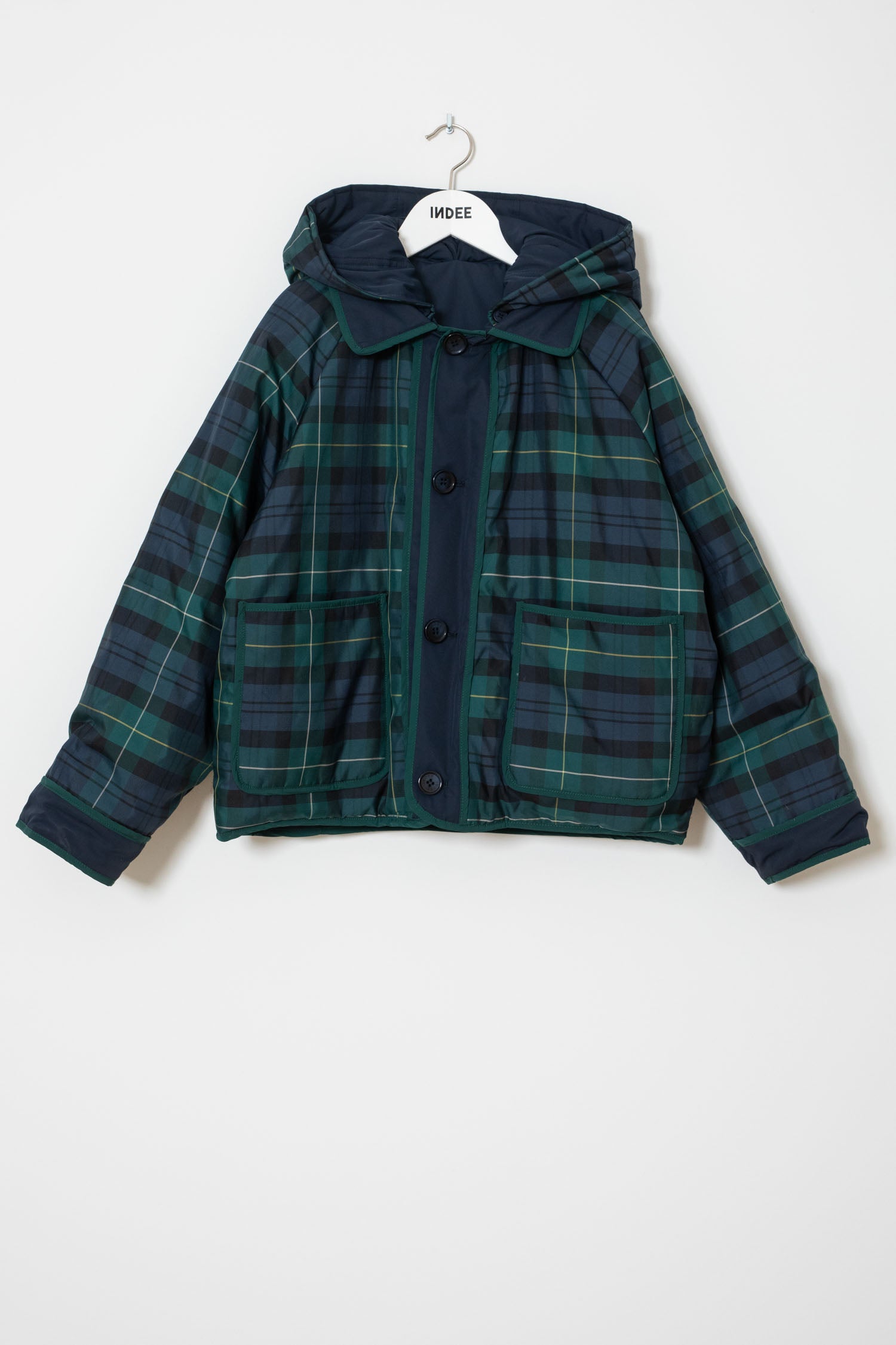 WINDY REVERSIBLE NYLON JACKET - NAVY – whoopikids