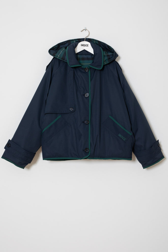 WINDY REVERSIBLE NYLON JACKET - NAVY – whoopikids