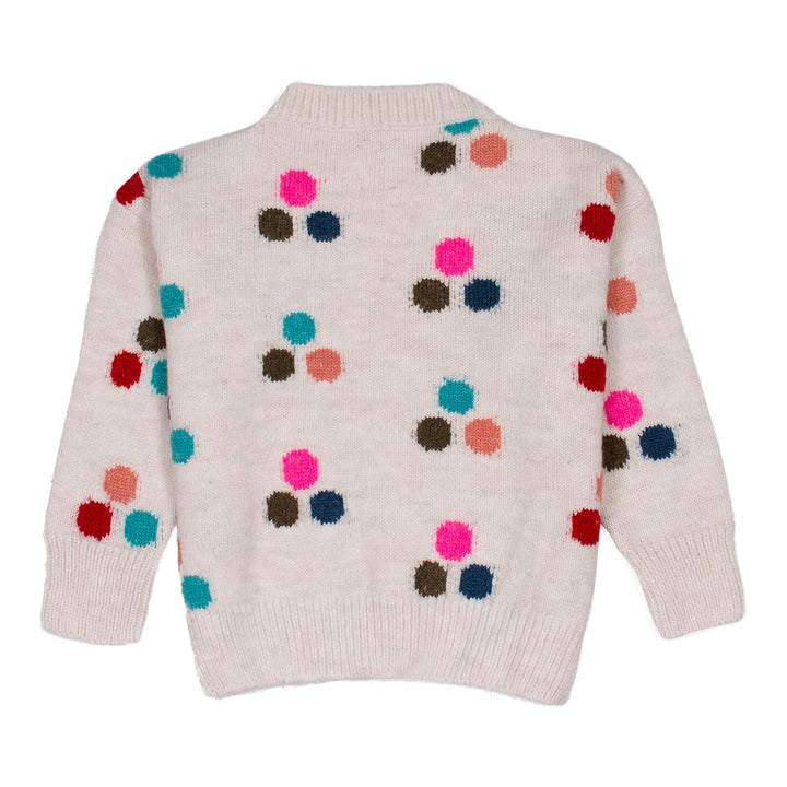 K71-FLAG CARDIGAN-MULTI DOT