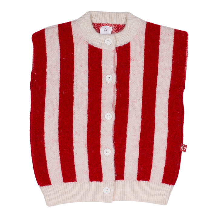 K75-SATOR WAISTCOAT-RED STRIPE