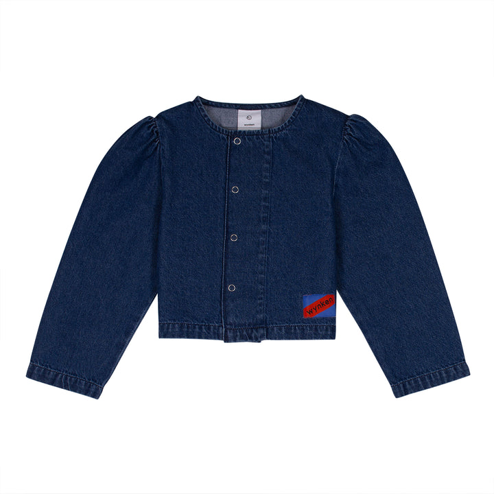 W93-DENIM BOLERO JACKET-INDIGO MID WASH