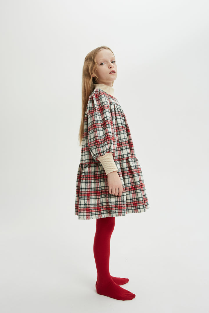 WORD OF MOUTH DRESS LL-ENGLAND CHECK