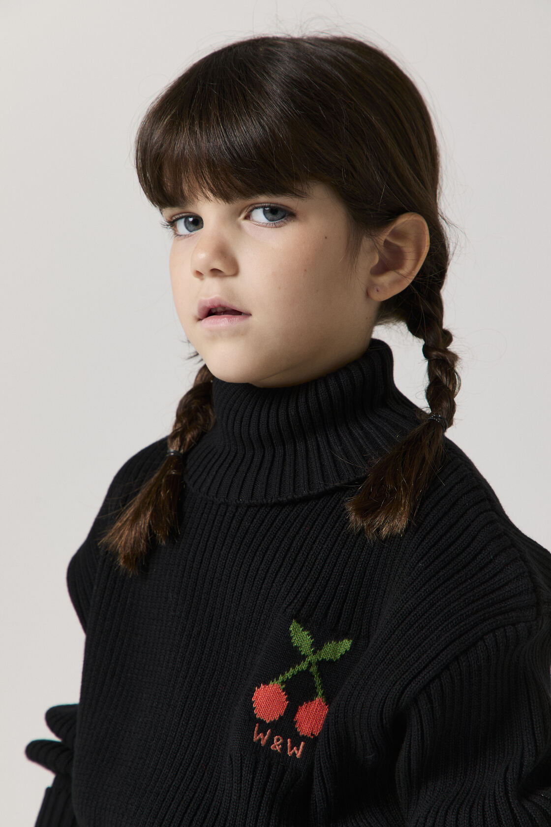 KN26217 TURTLENECK PULLOVER - BLACK – whoopikids