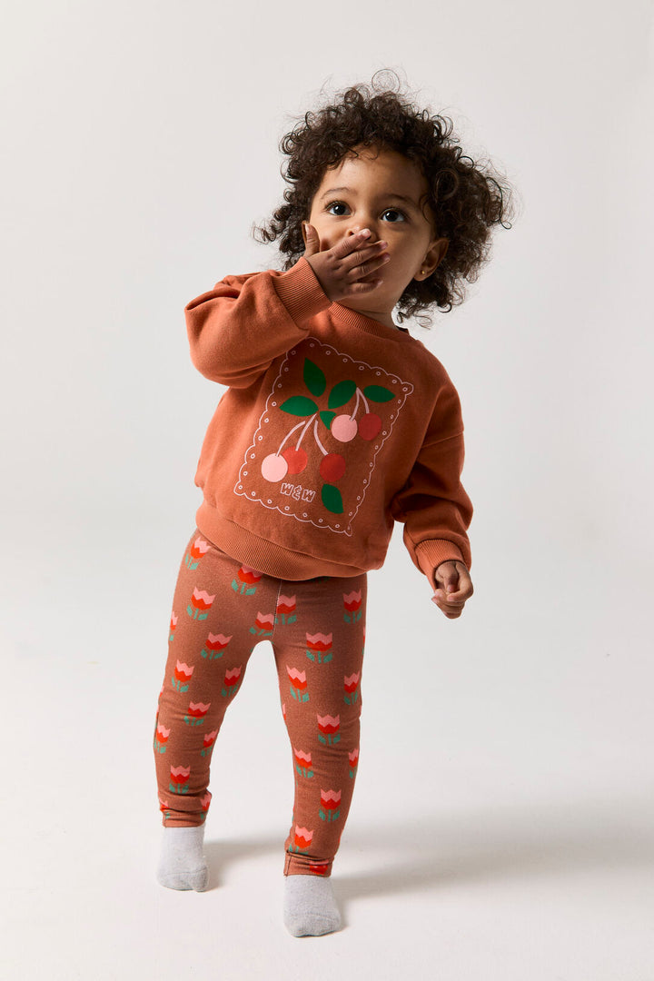 E26209 BABY CHERRY SWEATSHIRT - BLUSH CHERRY