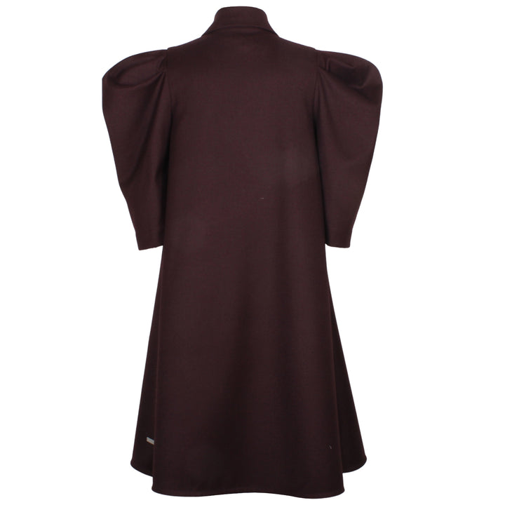AZ-41602 Wavy Dress - Burgundy