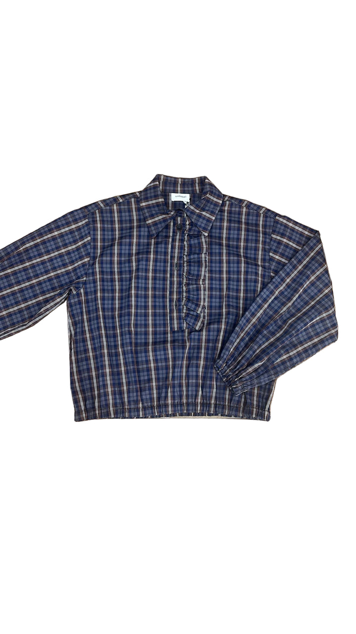 Meola-Shirt-Brown/blue checks