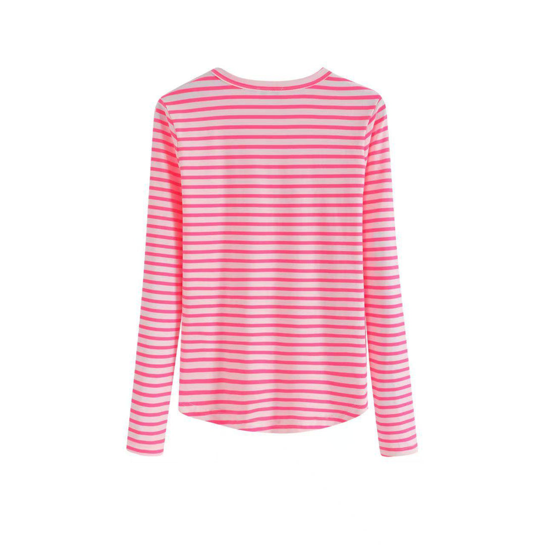 Pink Neon Stripe Lightening Tee