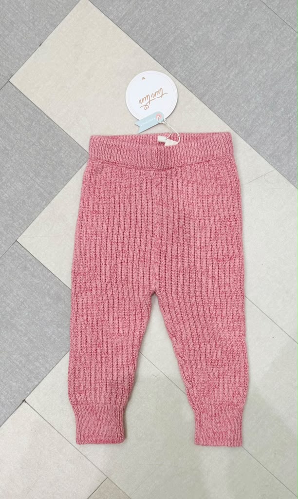 TC023QA KNITTED PANT - ROSE QUARTZ/RASPBERRY