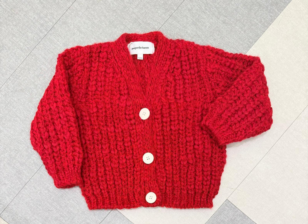 2077 BABY CARDIGAN PIRINEO RED