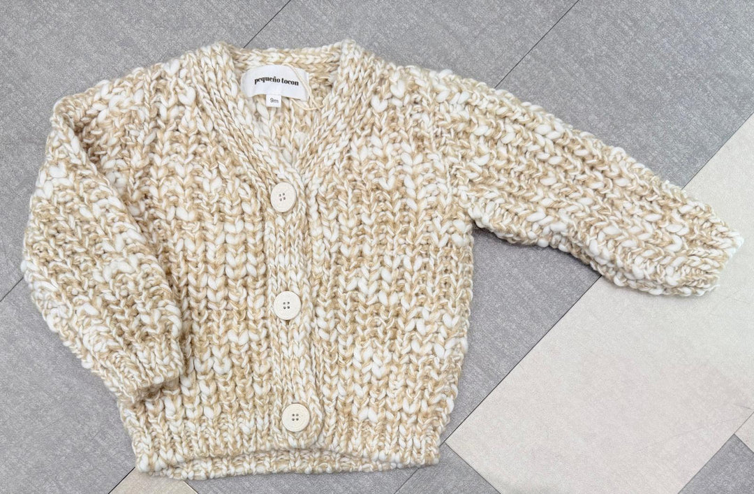 2077 BABY CARDIGAN PIRINEO NATURAL / TAN