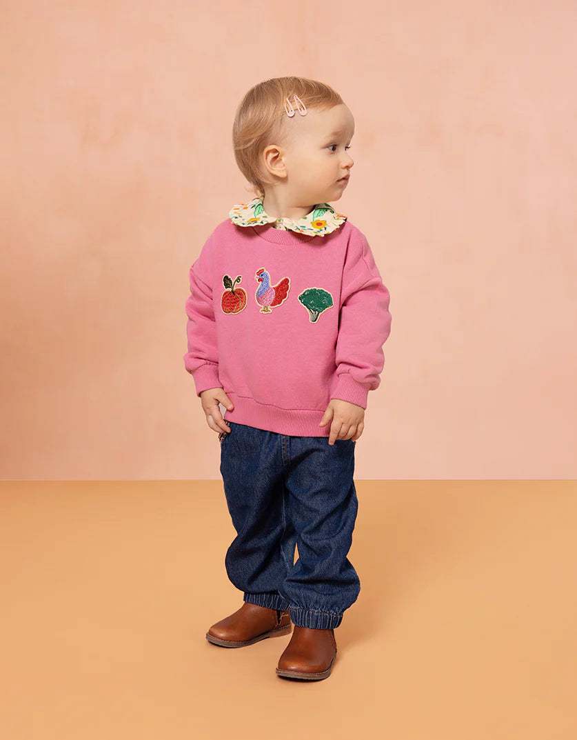 YF25GHJ002-HOKI PATCH SWEATSHIRT-314 PINK