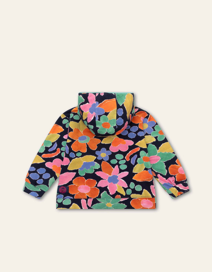 YF25GHJ206-HAROLINE FLORAL HOODED SWEATSHIRT-513 NAVY MULTI