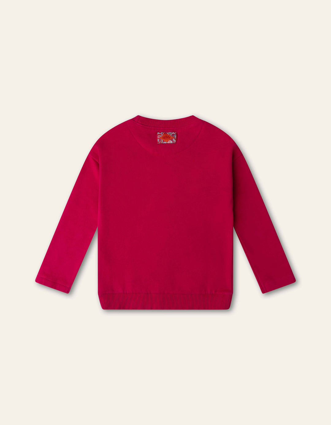 YF26GHJ202 FUCHSIA GIRLS HEUREUX LOGO CREWNECK SWEATSHIRT