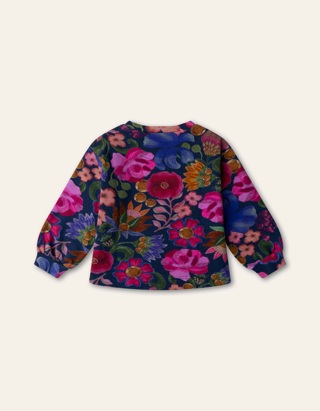 YF26GHJ215 BLUE GIRLS HOURA BONTANIQUE CREWNECK SWEATSHIRT