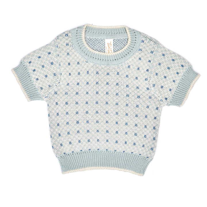 YL019/009-OSCAR TOP/SHORT SET-Light Blue/Natural