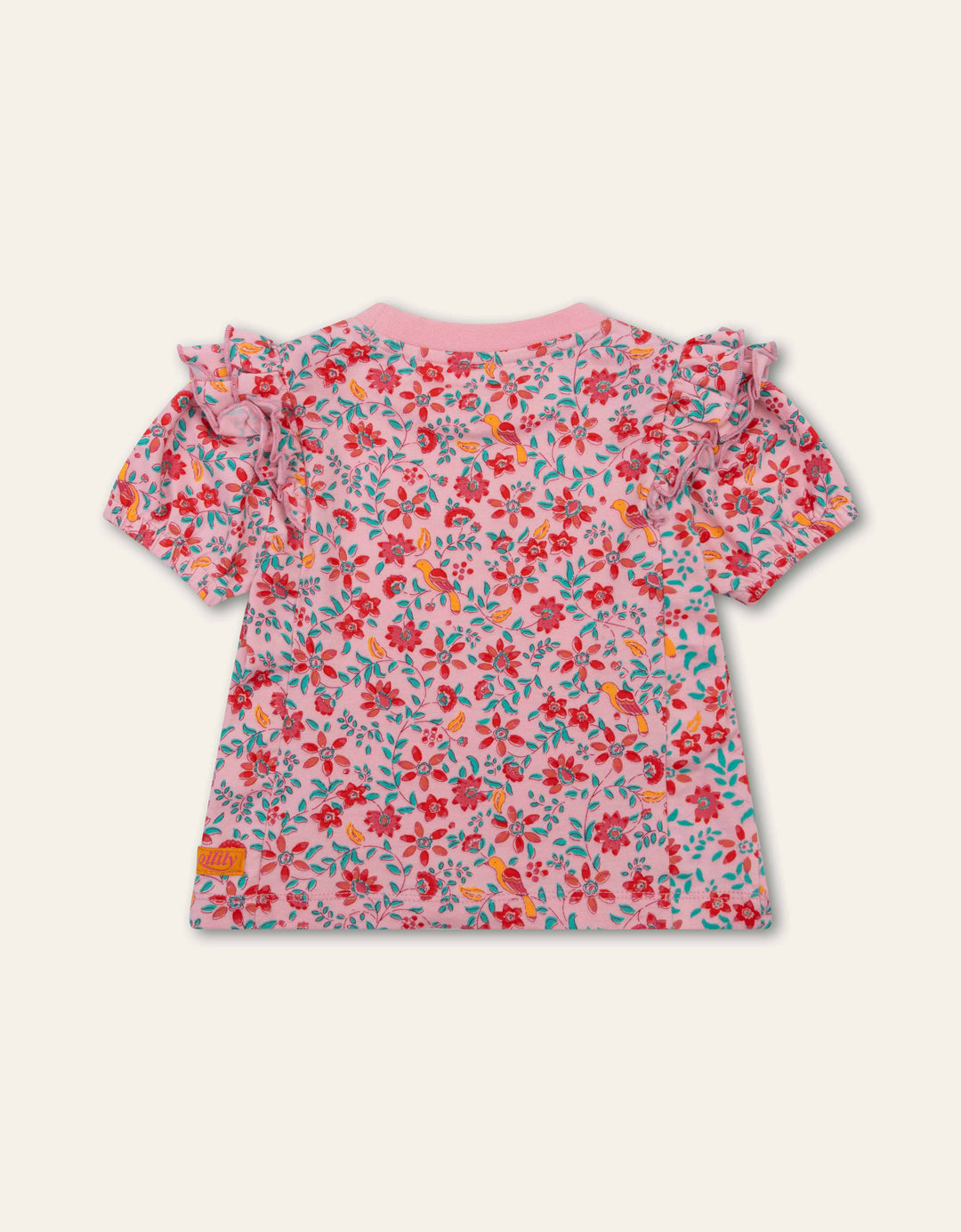 326 TODDLER GIRL TAMERIND AOP SS JERSEY TEE -CANDY PINK