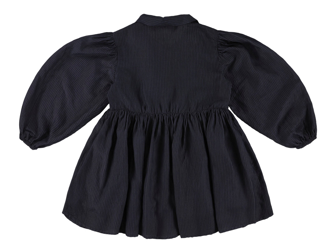 ZAS LONG DRESS WITH BOW BLEU