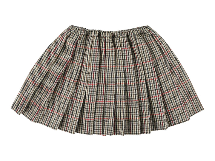 ZUZU LONG SKIRT WITH PLEATS BEIGE