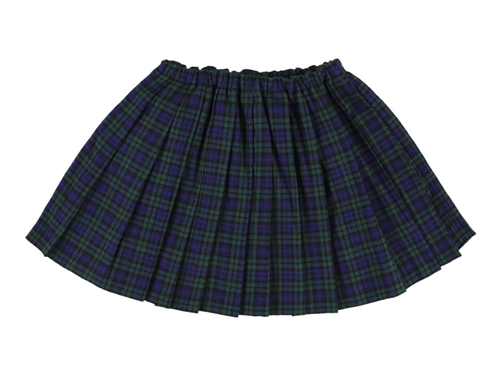 ZUZU LONG SKIRT WITH PLEATS BLEU
