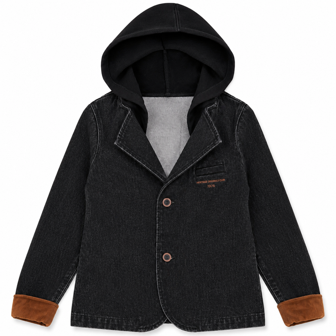A2707BK GIRL HERITAGE BLAZER-Black