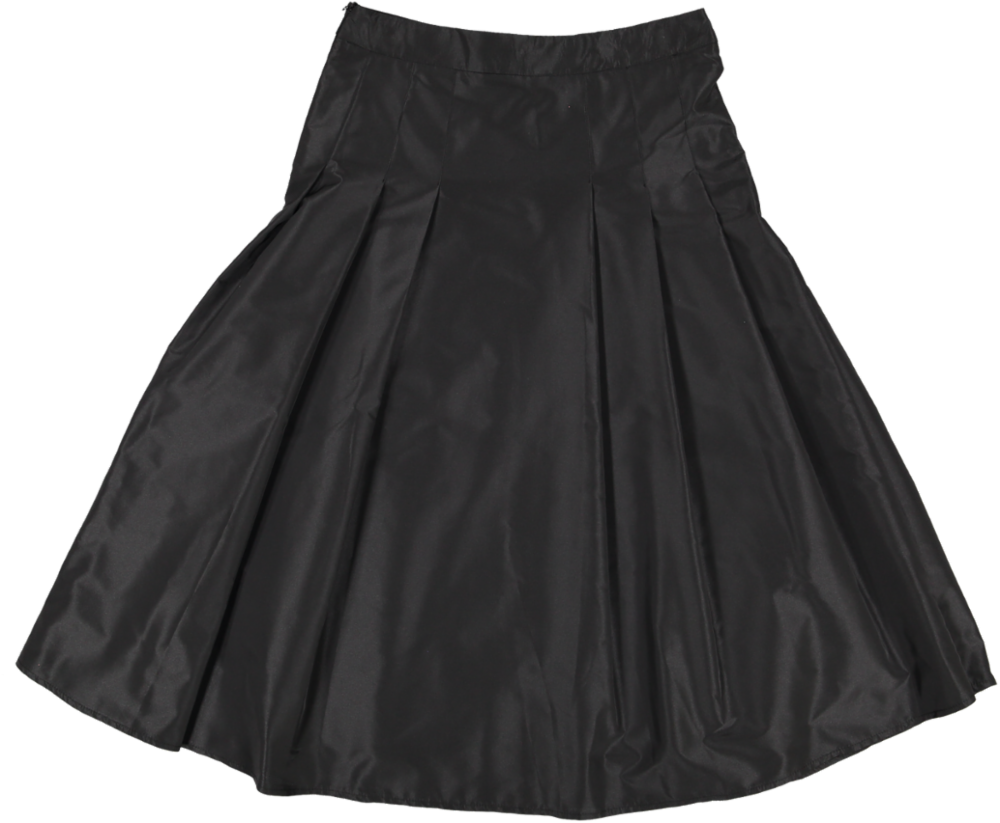 30200 SKIRT-BLACK TAFFETA