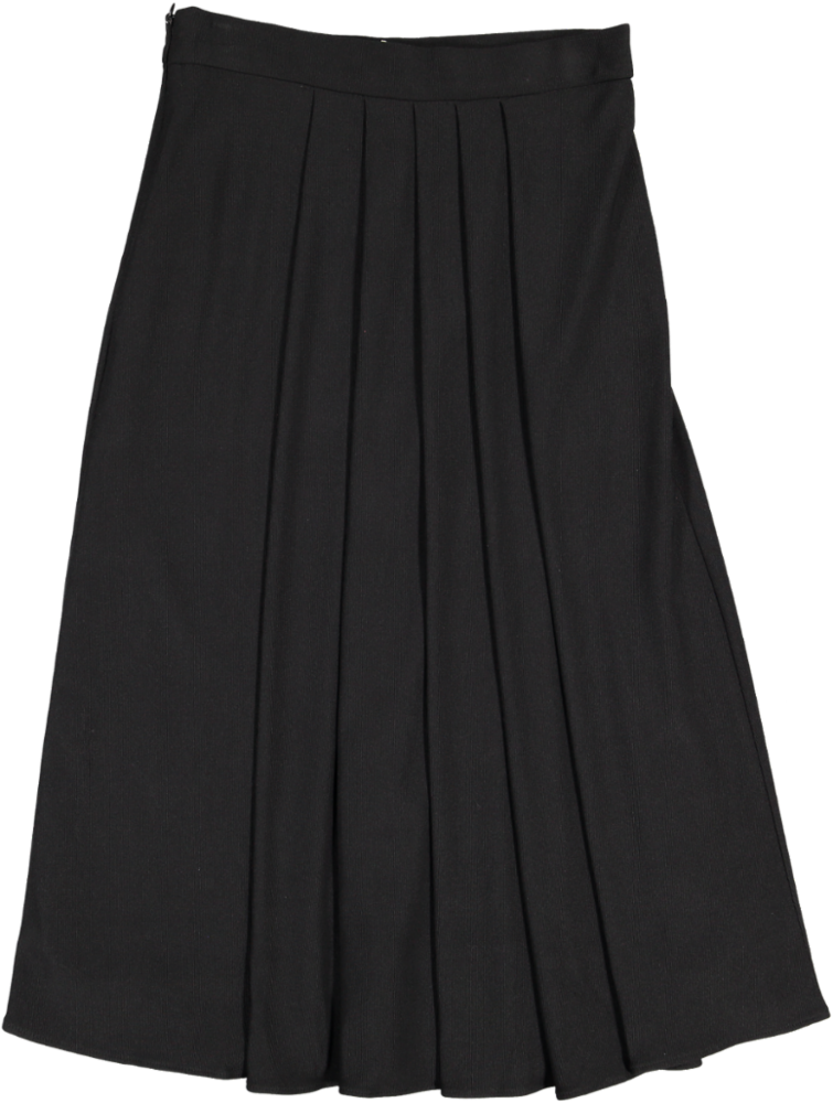 34214 SKIRT-BLACK RIB JERSEY