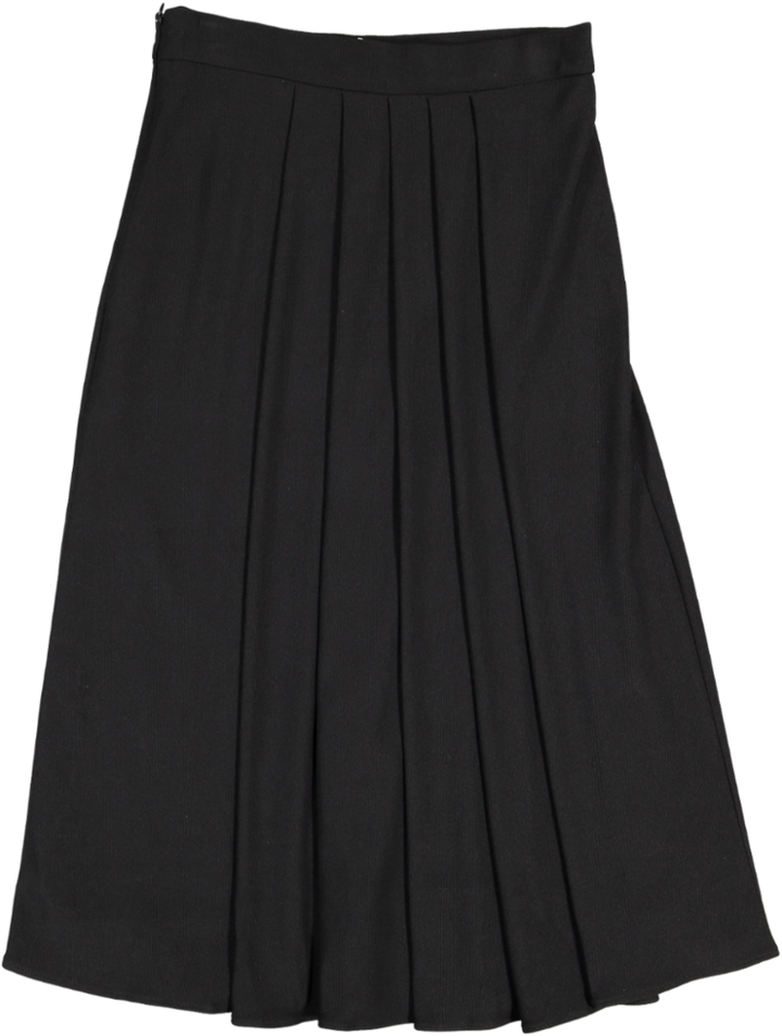 34214 SKIRT-BLACK RIB JERSEY
