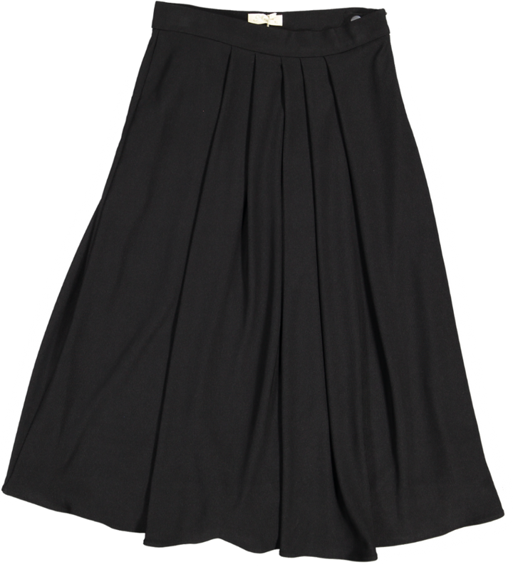 34214 SKIRT-BLACK RIB JERSEY